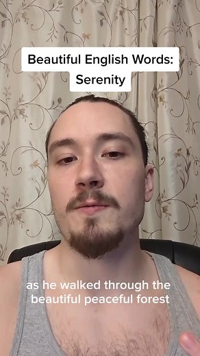 Beautiful English Words: Serenity Serenity (noun) = calmness; peace; tranquility; a state or feeling of being serene -Yoga classes promote a feeling of serenity and peace. -After working hard and feeling stressed all week, he was delighted by the serenity of the beach on his vacation. What helps you feel serene? Let me know 👇🏻 #dailyenglishlearning #learnenglishdaily #learnenglish #english #dailyenglish #learnenglishvocabularywithme #englishvocabulary #englishvocab