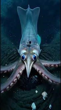 🦑📹 Giant Squid GoPro Finds a LOST SUBMARINE in the Deep Ocean?! 😱🌊 #Shorts