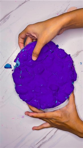 OVEREXPOSED BLUE 💙🤤 FAST DRY CRUSH🔥 #asmr #satisfying #artist #handmade #art | ChalkSlam Asmr