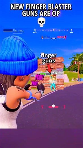 NEW FINGER BLASTER GUNS ARE OP in Fortnite Chapter 7 Season 2 💀 #fortnite #shorts #gaming
