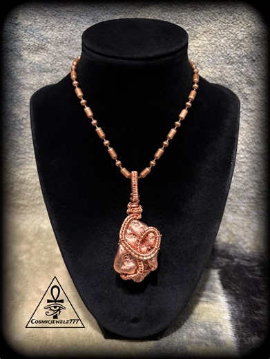 Raw COPPER • Copper Crystal Pendant Necklace - Etsy