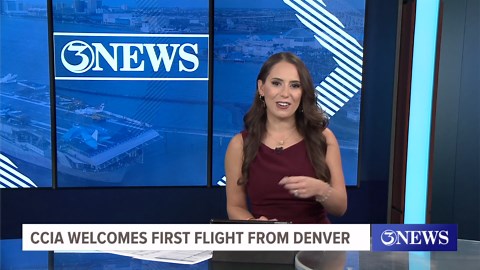 A new era for CCIA! First direct flight from Denver landed at Corpus Christi International Airport