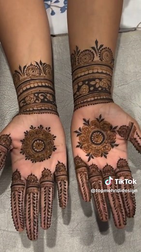 Simple Mehndi Design for Front Hand