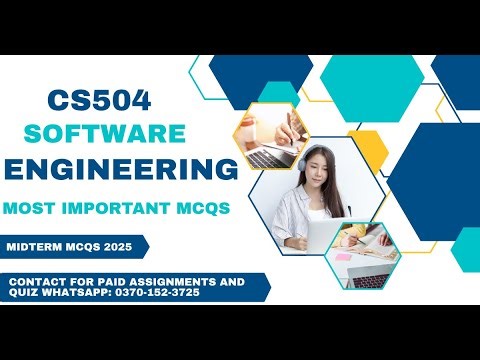 CS504 Midterm Preparation |CS504 Software Engineering Mid Term Current Ppaer 2025