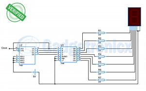 Static 0 to 9 display using 7 segment and IC7446 - Gadgetronicx