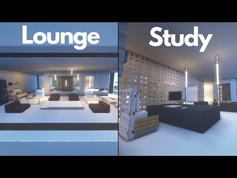 Minecraft: Modern Lounge and Study Tutorial
