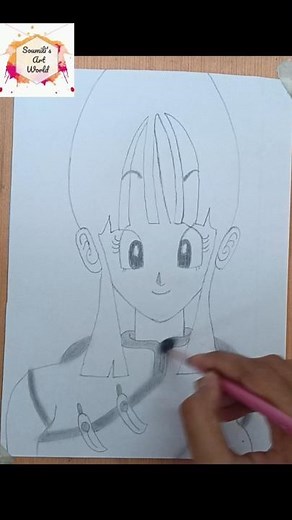 How to draw Chi - Chi of Dragon Ball step by step for beginners||#dragonball #chichi #animedrawing