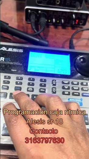 Programación alesis sr18