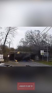 Did he hit a pipe or is there CNG on top of the truck? . . . #accident #driving #road #roadtrip #cars #lucky #travel #trending #carsofinstagram #amazing #trucks #truckstuff #roadtripusa #dashcam #trainstation #trainspotting #trainfan #railfan #explosion #fireworks #workwheels | Caught It Live TV