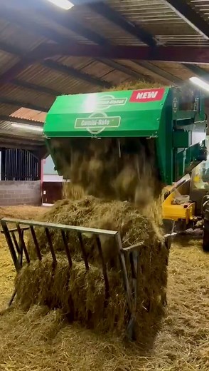 Watch Combi-Bale, our NEW dual-function machine to both feed and bed, chew through a silage bale! #sheepfarming #dairyfarming #beeffarming #livestockfarming #ukfarming