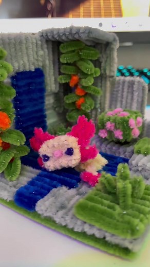 Axolotl Diorama in Lush Cave | Minecraft Art