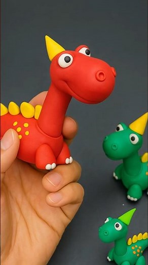 Dinosaur – Turning Clay Into a Detailed Dino Sculpture #diy #clayart #sprunkioc