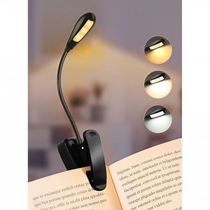 Book Light,9 Modes, LED Clip Reading Light,USB Rechargeable