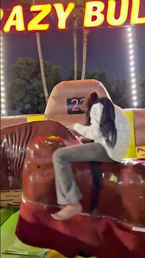 Bull ride Challenge gone wrong 😱😂 #bullriding #challenge #trending