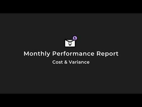 🇺🇸 Monthly Performance Reports: Cost% & Variance