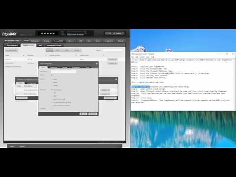 Allow ICMP to WAN Interface of EdgeRouter through GUI.