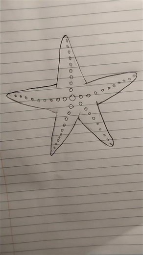 how to draw a starfish/ sea animal drawing 😜#shorts #ytshorts