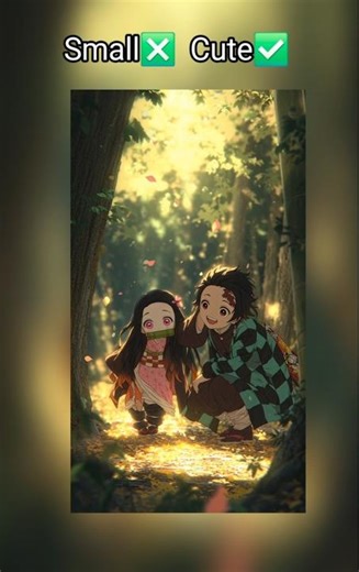 Nezuko🥵 Small ❎️ Cute ✅️ #shorts #demonslayer #trending