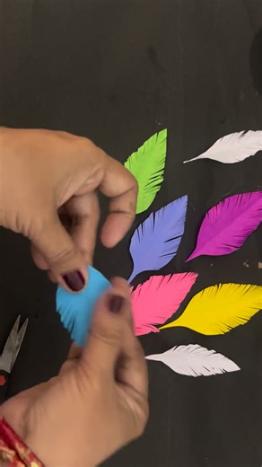 5K views · 36 reactions | Paper feathers 襁 #paperfeathers #papercraft #paper | Handmade creativity | Facebook