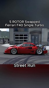 260K views · 6.3K reactions |  5 Rotor Swap Ferrari F40 LM Test Drive This thing turned out pretty crazy. Releasing soon on MkElite Servers. - #f40 #ferrari #engineswap #streetrace #singleturbo #twinturbo #turbocharged #rotary #mazda #carsofinstagram | MkElite | Facebook