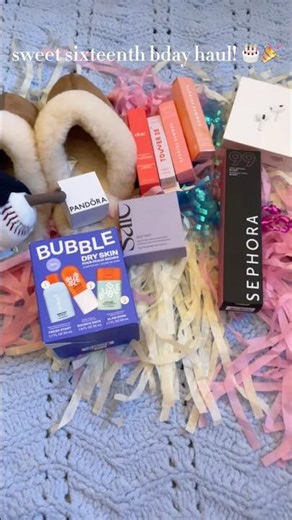 huge sweet sixteenth bday haul! 🎂🎉