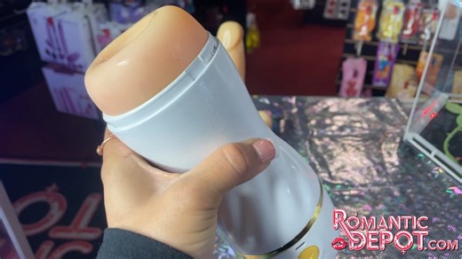 Pure Power Automatic Rechargeable Blow Job Machine for Men – White