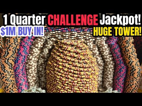 🟠$1M High-Limit Coin Pusher Gamble ONE QUARTER CHALLENGE: 🌟Nearly Lost EVERYTHING! 🤬This Happened…