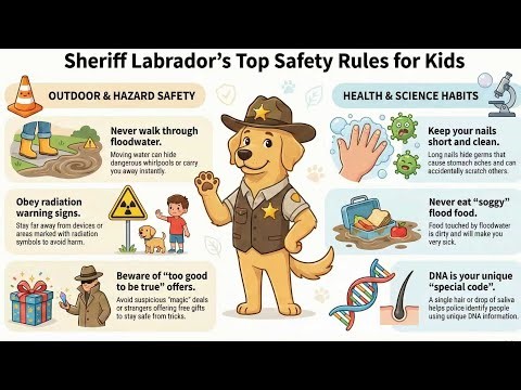 Flood Emergency! 🌊 Sheriff Labrador’s Top Safety Rules for Kids!