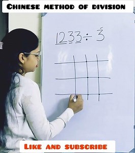Chinese method of division #maths #shorts