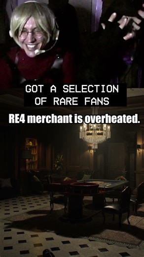 RE4 merchant is overheated #twitchstreamer #gaming #funnystreammoments #residentevil #horrorgame