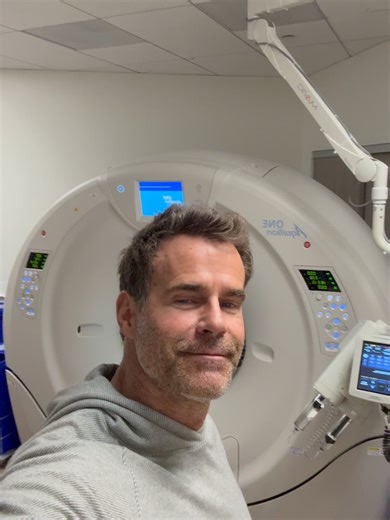 Cameron Mathison on Instagram: "Six-year cancer checkup day Blood work, CT scan, X-rays Grateful to be here. I’ll keep you posted."