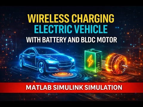 Wireless Charging Electric Vehicle with Battery & BLDC Motor | MATLAB Simulink EV Simulation