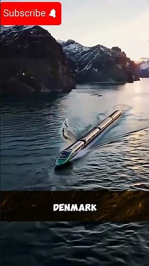 "🚆🌊 The Train That Rides ON THE SEA! | Germany to Denmark's Mind-Blowing Journey 🌍 #shorts #viral