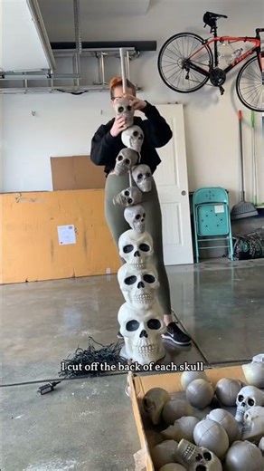 How to make a skull archway with Dollar Tree skulls!