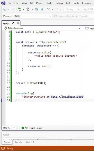 Simple Web Server Using Node js