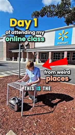 He Attended Online Class in the WEIRDEST Places!