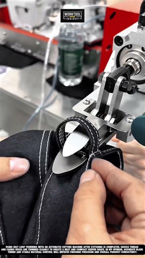 Belt Loop Trimming using Automatic Thread Cutting Machine | best for Garment Finish Industry #tool