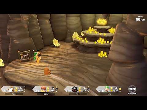 Super Mario Party Jamboree #341 King Bowser's Keep Monty Mole vs Daisy vs Luigi vs Ninji