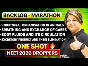 BACKLOG MARATHON - Complete Backlog Cover in One Video || NEET 2026 Droppers