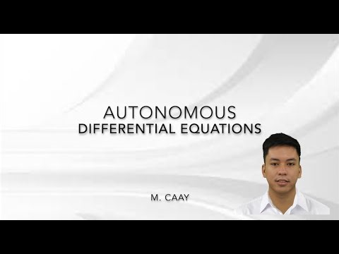 Autonomous Differential Equations