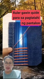 Ganito lang pala gagawin para maging pantay ang pagtatahi gamit ang ruler #tips #lifehacks #pants #sewing #ideas #fbreelsvideo #fbreelsviral #reactionvideo #hlightseveryone #follower | Emy Noble Morales