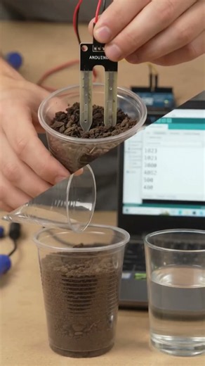 soil sensor and arduino connection with code #arduino #coding #likeandsubscribe