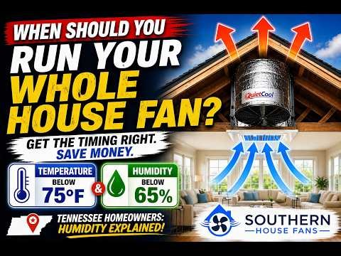 When Should You Run a Whole House Fan? (Temp & Humidity Explained)