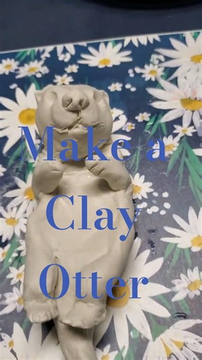 otter catch all dish of air dry clay