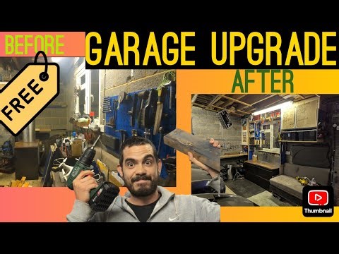 FREE Garage Makeover | DIY Workshop Upgrade Using Reclaimed Materials (Zero Budget Build)