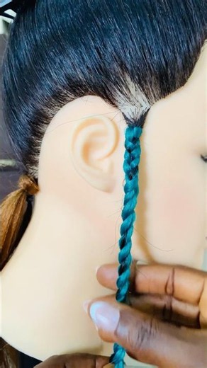 Island braid tutorial #braids #viral #viralvideo