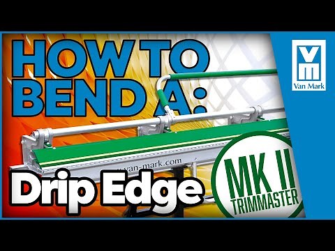 How To Use a Bending Brake - Bend a Drip Edge on a Van Mark Mark II TrimMaster Brake