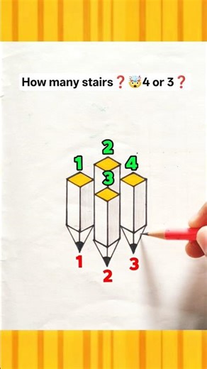 How many stairs❓🤯4 or 3❓#youtubeshorts #trending #shorts