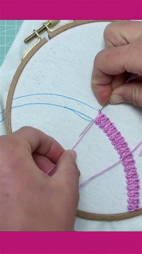 Handcraft skill creating beautiful patterns with needle and thread #embroidery #handmade #needlework