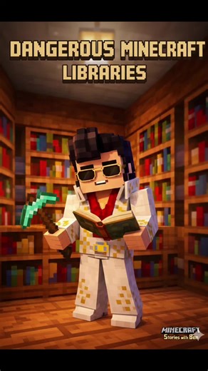 Minecraft libraries are dangerous. #CapCut #MinecraftStoriesWithBen #Minecraft #MinecraftShorts #GamingStories